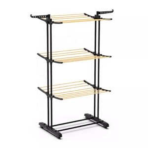 Tender Ropa Con Ruedas Vertical Plegable Reforzado Negro TEXTO TEXTO TEXTO TEXTO TEXTO
